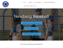 Tablet Screenshot of newbergbaseball.com